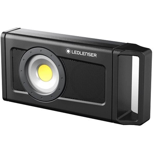Ledlenser iF4R music LED Baustrahler, aufladbar, kabellos, IP54, 2500 Lumen, Bluetooth Lautsprecher, flexibler Standfuß mit Magnet, Stativhalterung, Arbeitsleuchte, Flutlicht - FBA
