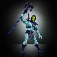 Masters of the Universe Masterverse Skeletor Vintage Collection Actionfigur, 18 cm, mit Zubehör, Schwert und Stab, Blau und Violett