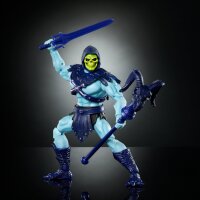 Masters of the Universe Masterverse Skeletor Vintage Collection Actionfigur, 18 cm, mit Zubehör, Schwert und Stab, Blau und Violett