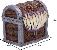 Nemesis Now Box 11.3cm Offiziell lizenzierte Dungeons & Dragons Mimic Dice Aufbewahrungsbox, Harz, braun
